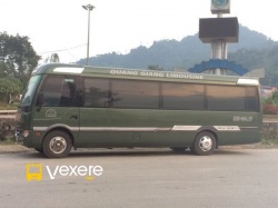 Xe Quang Tuyến Mặt trước xe Limousine 19 chỗ VIP