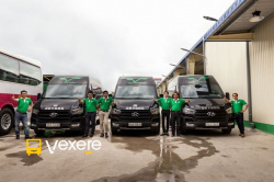 Xe Vie Limousine Mặt trước xe Limousine 10 chỗ