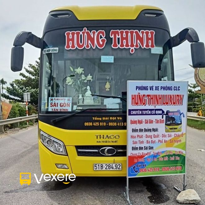 Xe Hung Thinh (Quang Ngai) : Xe đi Tuy Hoa - Phu Yen chất lượng cao từ Bien Hoa - Dong Nai