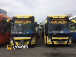 Xe Bình Phương Mặt trước xe Limousine giường nằm 36 chỗ