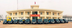 Xe Nam Cường Limousine Mặt trước xe Limosine 9 chỗ