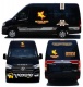 Xe Hoàng Anh Limousine Mặt trước xe Limousine 9 chỗ VIP (massage)