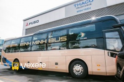 Xe Bình Minh Bus Bên hông xe Limousine phòng đôi 22 chỗ