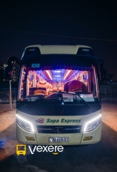 Xe Sapa Express Mặt trước xe Limousine 16 chỗ VIP