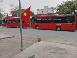 Xe Hoàng Long (Quảng Ninh) Bên hông xe Sơ đồ giường nằm 40 chỗ 