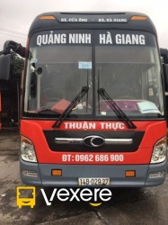 Xe Thuận Thực (Hà Giang) Mặt trước xe Limousine Giường Phòng 34 Chỗ