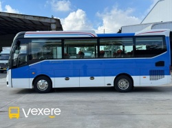 Xe Hạnh Cafe Bên hông xe Limousine 19 ghế ngả VIP (Mới)