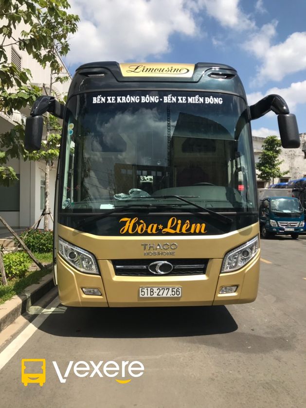 Xe Hòa Liêm Mặt trước xe Limousine 22 Phòng