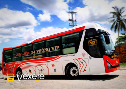 Xe Hà My Mặt trước xe Limousine 24 phòng