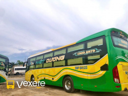 Xe Nhật Dương - Bình Minh Bus Mặt sau xe Bên hông xe Giường nằm Limousine phòng 21 chỗ (WC)