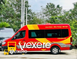 Xe Trọng Thủy Limousine Mặt trước xe Bên hông xe Limousine 10 chỗ