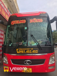 Xe Quang Dũng Opentour Mặt trước xe Limousine 34 giường (WC)