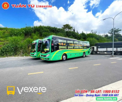 Xe Tuấn Tú Express Mặt trước xe Bên hông xe 