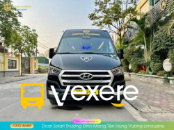 Xe Hùng Vương Limousine Mặt trước xe Limousine 12 chỗ