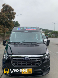 Xe Hạ Long Xanh Mặt trước xe Sơ đồ 16 chỗ