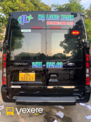 Xe Hạ Long Xanh Mặt sau xe Sơ đồ 16 chỗ