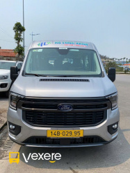 Xe Hạ Long Xanh Mặt trước xe Sơ đồ 16 chỗ
