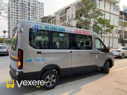 Xe Hạ Long Xanh Bên hông xe Sơ đồ 16 chỗ