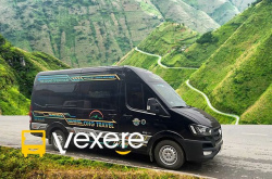 Xe Bus Limousine Hà Giang Mặt trước xe Bên hông xe Limousine 9 chỗ