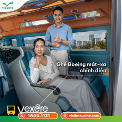 Xe Vie Limousine Tiện ích Nội thất Limousine 9 chỗ