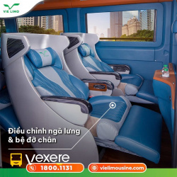 Xe Vie Limousine Tiện ích Nội thất Limousine 9 chỗ