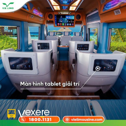 Xe Vie Limousine Tiện ích Nội thất Limousine 9 chỗ