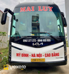 Xe Mai Luy (Cao Bằng) Mặt trước xe Sơ đồ 34 chỗ