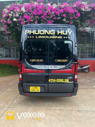 Xe Phương Huy (Đắk Lắk) Mặt sau xe Limousine 12 chỗ