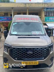 Xe Phương Huy (Đắk Lắk) Mặt trước xe Ghế ngồi 18 chỗ