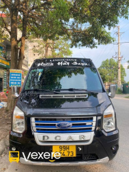 Xe Hoàng Hải Limousine VIP Mặt trước xe Limousine 9 chỗ