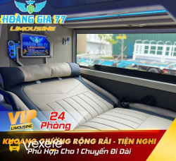 Xe Hoàng Gia 77 Giường nằm Tiện ích Nội thất Limousine 24 Phòng