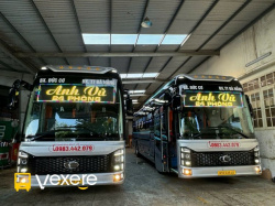 Xe Anh Vũ (Gia Lai) Mặt trước xe Limousine 24 phòng
