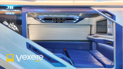 Xe Hoàng Long A Bờm Giường nằm Tiện ích Nội thất Limousine 22 giường
