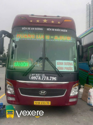 Xe Hoàng Long A Bờm Mặt trước xe Limousine 38 phòng
