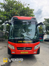 Xe Cao Nguyên Limousine Mặt trước xe Giường nằm Xe 22 phòng có WC