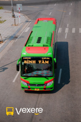 Xe Bình Tâm Mặt trước xe Limousine 36 phòng