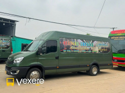 Xe Bình Hoài Limousine Mặt trước xe Bên hông xe Limousine 10 chỗ
