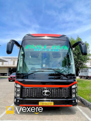 Xe Hải Hà Limousine Mặt trước xe Limousine giường đôi 24 phòng