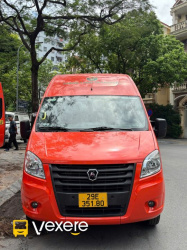Xe Thăng Long Transport Mặt trước xe Ghế ngồi 16 chỗ