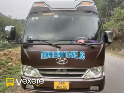 Xe Thanh Bình Travel 68 Mặt trước xe Ghế ngồi 20 chỗ