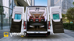 Xe Vĩnh Quang Mặt sau xe Limousine 11 chỗ
