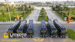Xe Thủy Ngân Mặt trước xe Bên hông xe Limousine 22 phòng VIP (WC)