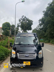 Xe Phương Hạ Limousine Mặt trước xe Limousine 9 chỗ