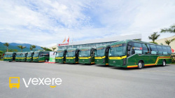 Xe Bình Hoài Limousine Bên hông xe Mặt trước xe Limousine 24 phòng