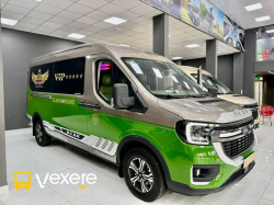 Xe Huệ Nghĩa Limousine Mặt trước xe Bên hông xe Limousine 9 chỗ