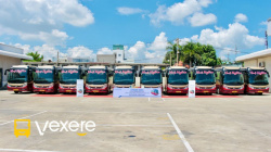Xe Huệ Nghĩa Limousine Mặt trước xe Limousine 28 chỗ