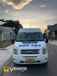 Xe Đức Lộc (Nha Trang) Mặt trước xe Ghế ngồi 16 chỗ