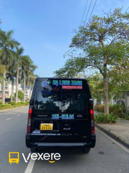 Xe Hạ Long Xanh Mặt sau xe Sơ đồ 16 chỗ