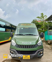 Xe Bình Hoài Limousine Mặt trước xe Iveco 9 chỗ